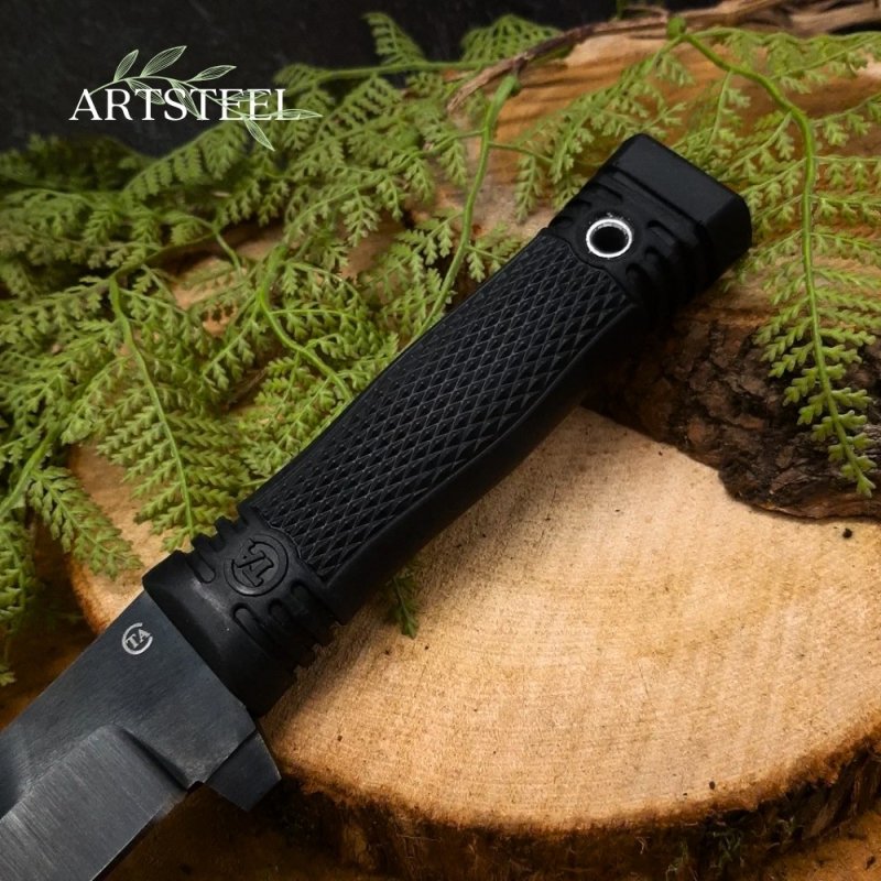 Нож Прапор из стали 65Г, рукоять резина в интернет-магазине art-steel.ru, фото