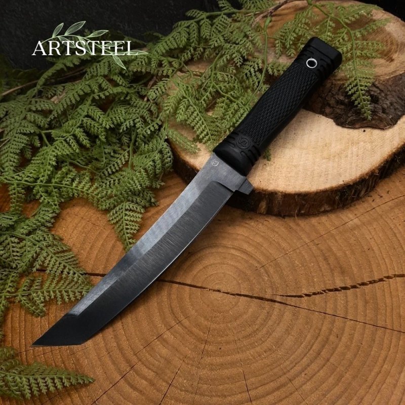 Нож Прапор из стали 65Г, рукоять резина в интернет-магазине art-steel.ru, фото