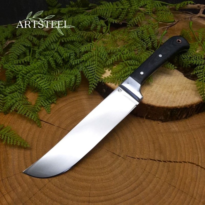 Нож Узбек-1Б из стали 95Х18, рукоять микарта в интернет-магазине art-steel.ru, фото