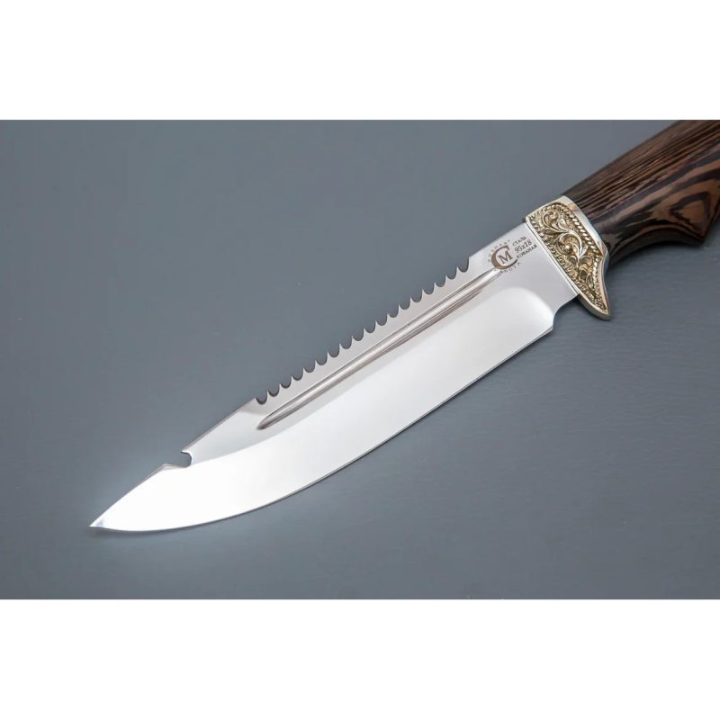 Нож Щука из стали 95х18, рукоять венге, литьё мельхиор в интернет-магазине art-steel.ru, фото