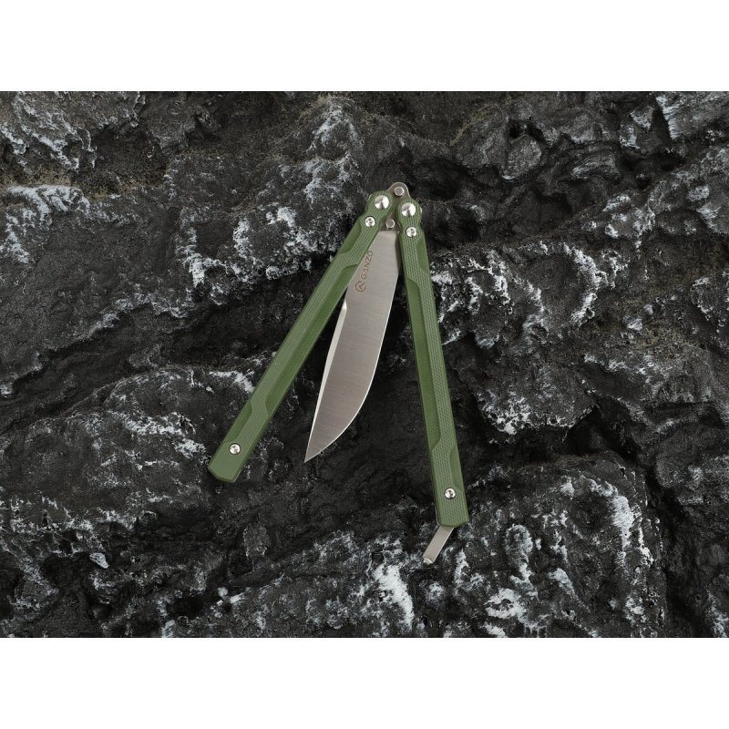 Нож-бабочка Ganzo G766-GR, сталь 440С, рукоять G10 в интернет-магазине art-steel.ru, фото