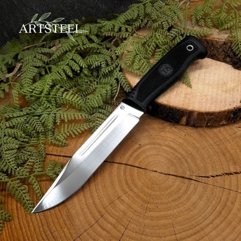 Нож Казак-1 из стали 95Х18, рукоять резина в интернет-магазине art-steel.ru, фото