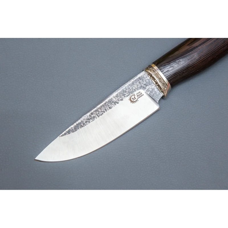 Нож Сокол из стали 95х18, рукоять венге, литьё мельхиор в интернет-магазине art-steel.ru, фото