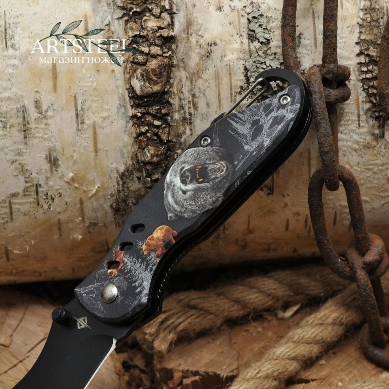 Складной нож Baribal, сталь 40х13, рукоять сталь в интернет-магазине art-steel.ru, фото