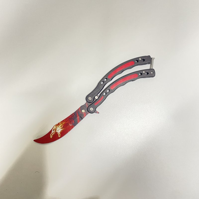 Нож бабочка тренировочный CS GO Balisong в интернет-магазине art-steel.ru, фото
