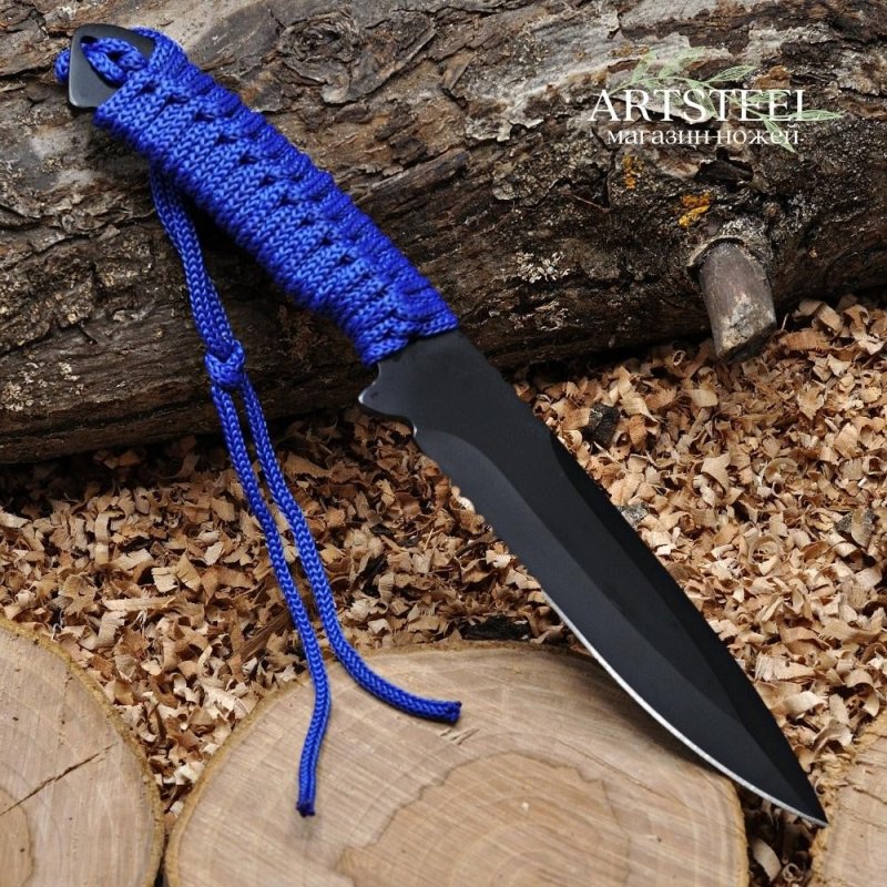Набор метательных ножей Лиходей (2 шт.), сталь 420, рукоять сталь, обмотка паракордом в интернет-магазине art-steel.ru, фото