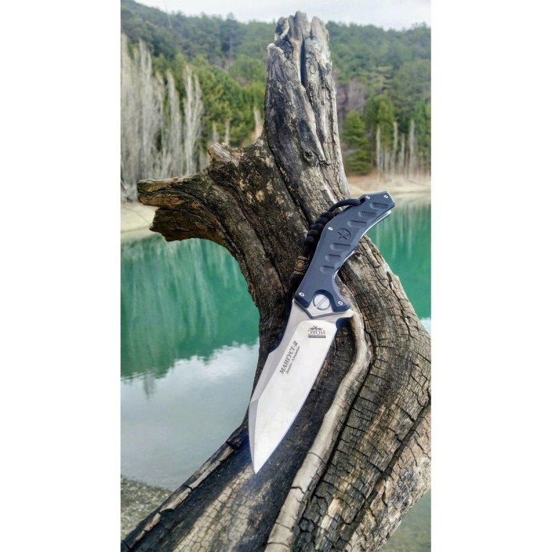 Складной нож Мангуст-2, сталь D2, рукоять G10 в интернет-магазине art-steel.ru, фото