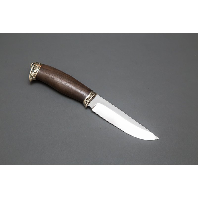 Нож Ястреб из стали VG-10, рукоять ореховый кап в интернет-магазине art-steel.ru, фото
