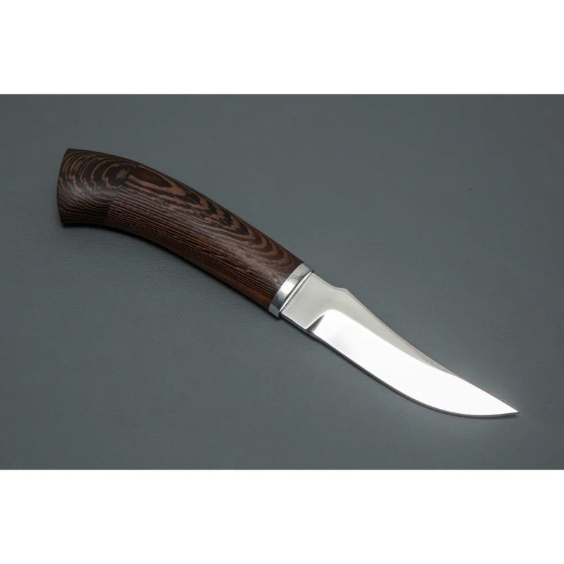Нож Грибник из стали Х12МФ, рукоять венге, литьё мельхиор в интернет-магазине art-steel.ru, фото