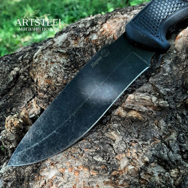 Туристический нож Нерка, сталь AUS8, рукоять эластрон в интернет-магазине art-steel.ru, фото