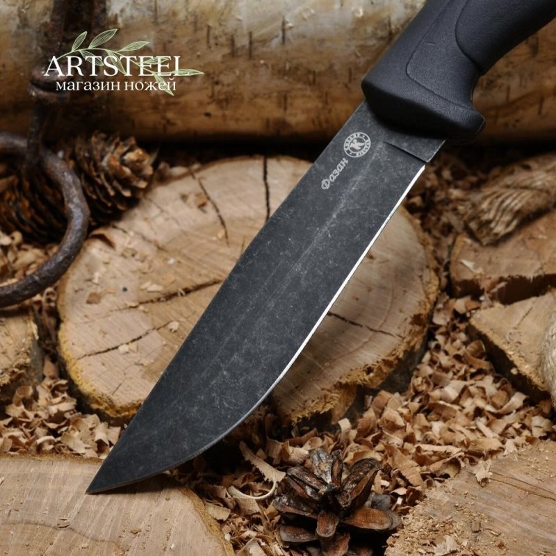 Туристический нож Фазан, сталь AUS8, рукоять эластрон в интернет-магазине art-steel.ru, фото