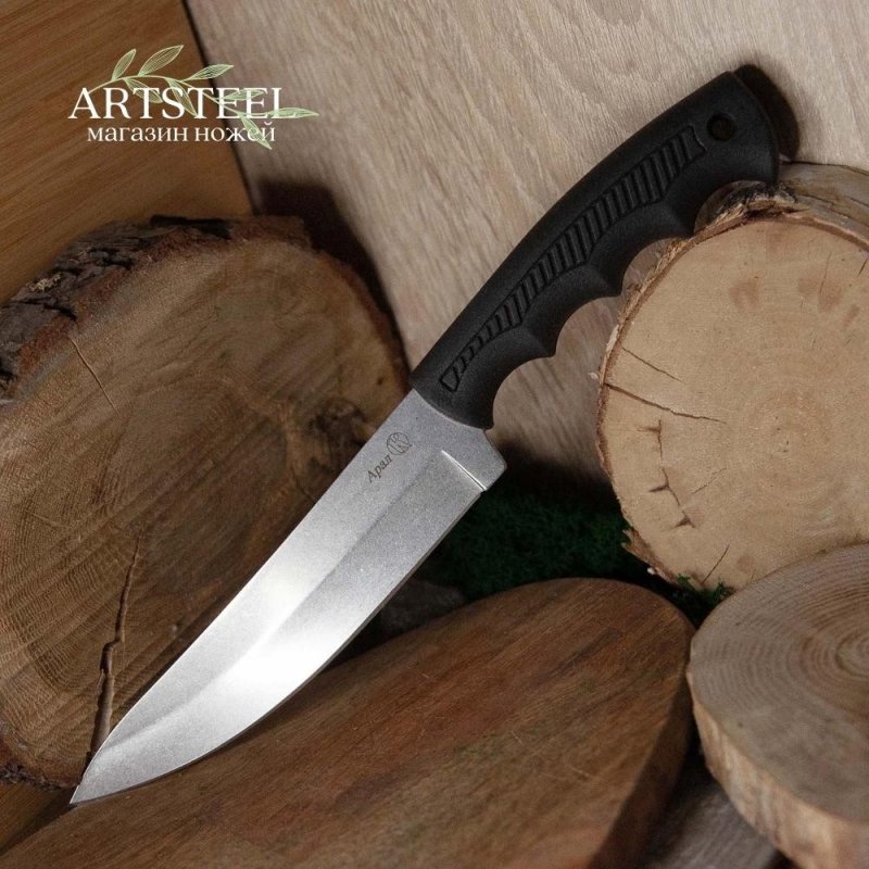 Туристический нож Арал TDK, сталь AUS-8, рукоять эластрон в интернет-магазине art-steel.ru, фото