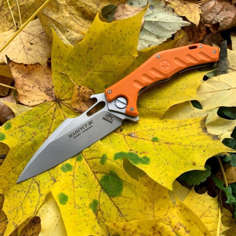 Складной нож Мангуст-2C, сталь D2, рукоять G10 в интернет-магазине art-steel.ru, фото