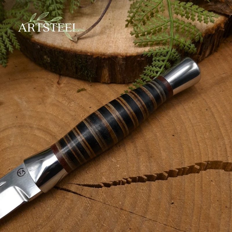 Нож Горец-3М из стали 95Х18, рукоять кожа в интернет-магазине art-steel.ru, фото
