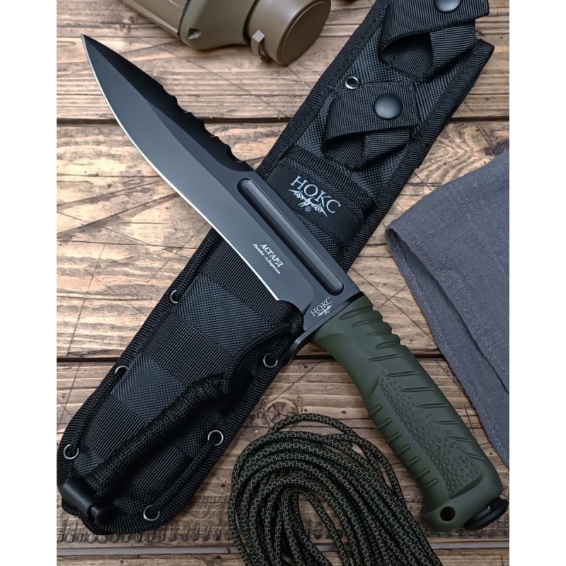 Тактический нож Асгард, сталь AUS-8, рукоять кратон в интернет-магазине art-steel.ru, фото