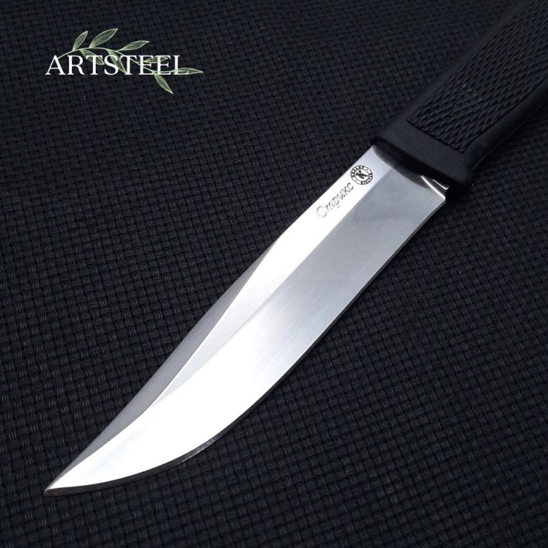 Туристический нож Стрикс, сталь AUS8, рукоять эластрон в интернет-магазине art-steel.ru, фото