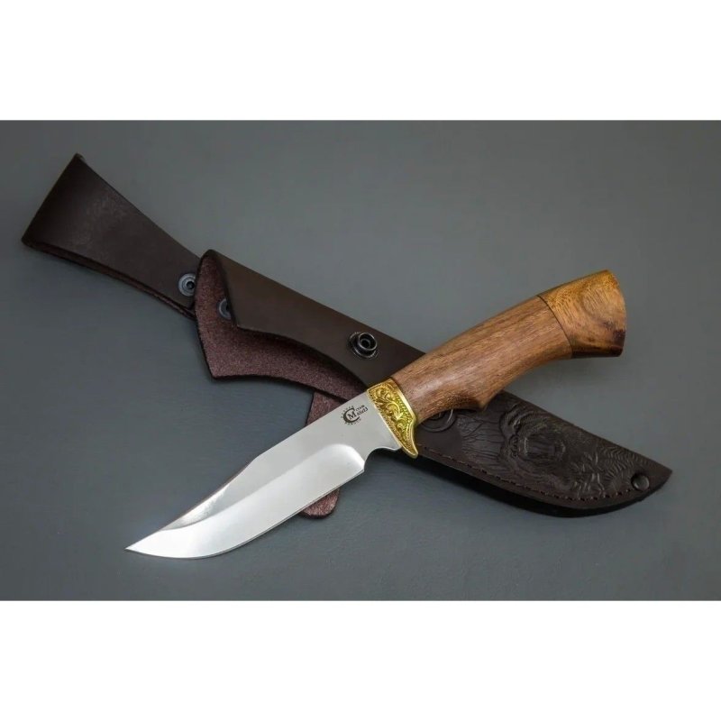 Нож Юнкер из стали 65х13, рукоять амазаку, латуннное литьё в интернет-магазине art-steel.ru, фото