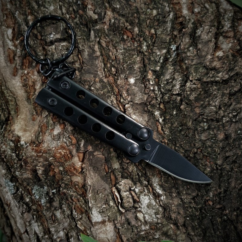 Нож бабочка Гном, сталь 420, рукоять сталь в интернет-магазине art-steel.ru, фото