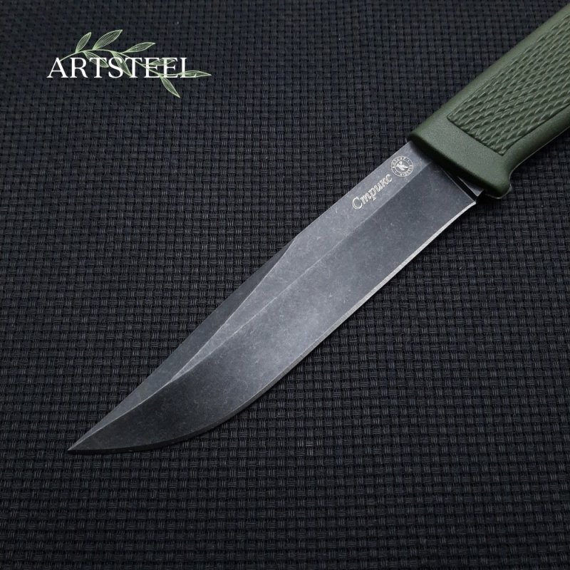 Туристический нож Стрикс, сталь AUS8, рукоять эластрон в интернет-магазине art-steel.ru, фото