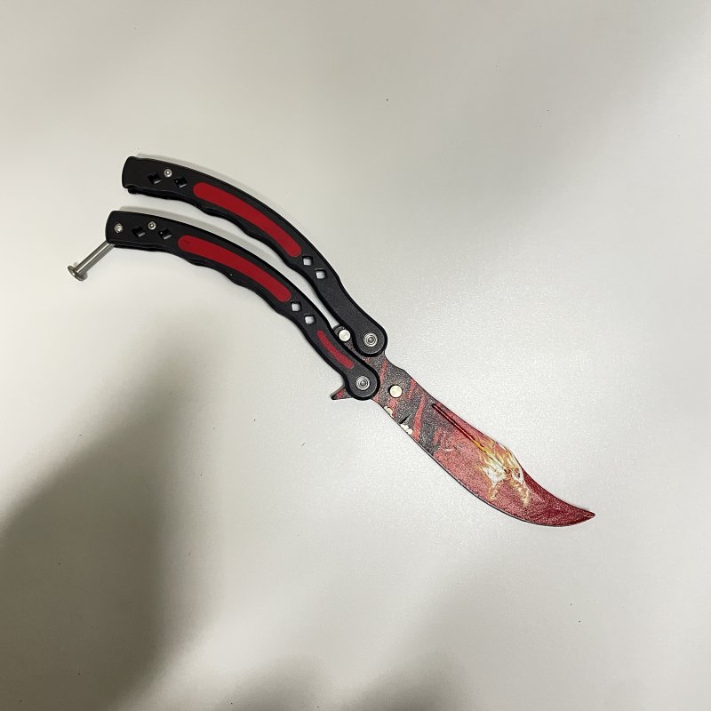 Нож бабочка тренировочный CS GO Balisong в интернет-магазине art-steel.ru, фото