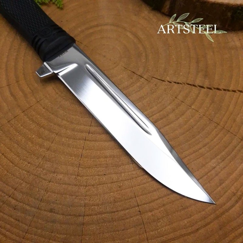 Нож Атаман из стали 95Х18, рукоять резина в интернет-магазине art-steel.ru, фото