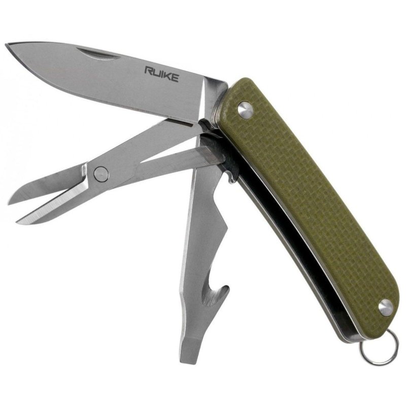 Многофункциональный нож Ruike, сталь Sandvik 12C27, рукоять G10 в интернет-магазине art-steel.ru, фото