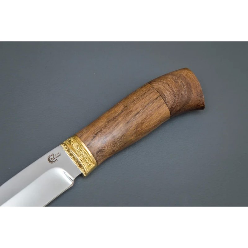 Нож Путник из стали 65х13, рукоять амазаку, латуннное литьё в интернет-магазине art-steel.ru, фото