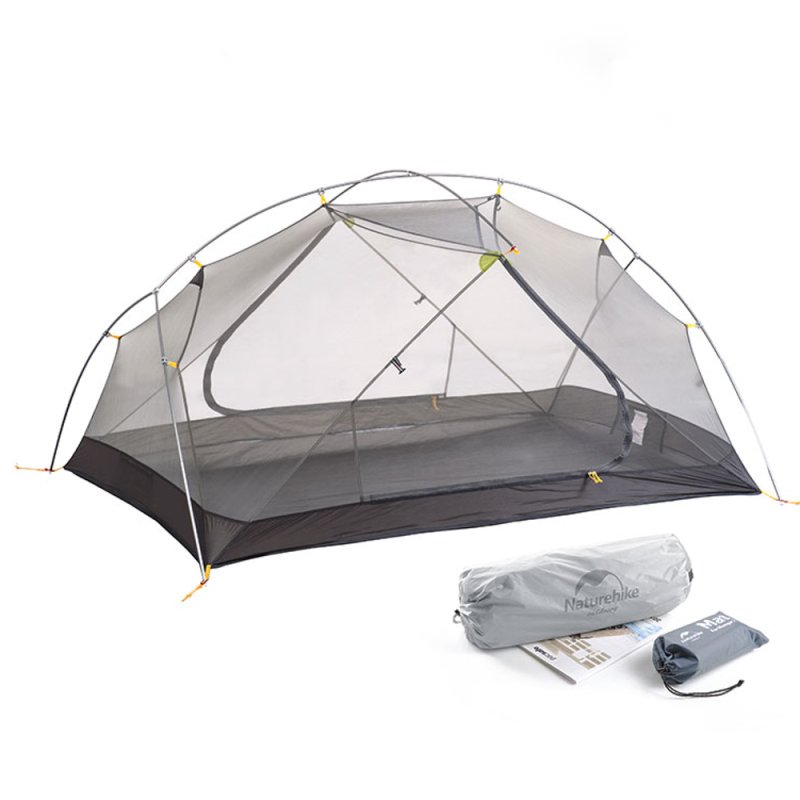 Палатка сверхлегкая двухместная Naturehike NH17T007-M, светло-зеленая, 20D в интернет-магазине art-steel.ru, фото