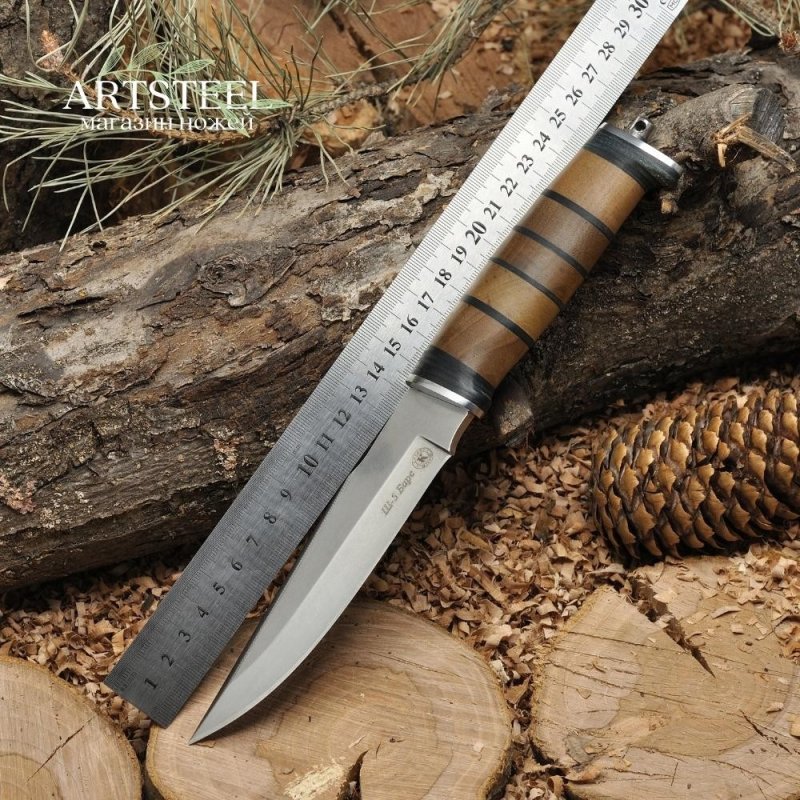 Нож Ш-5 барс сталь AUS-8, наборная рукоять в интернет-магазине art-steel.ru, фото