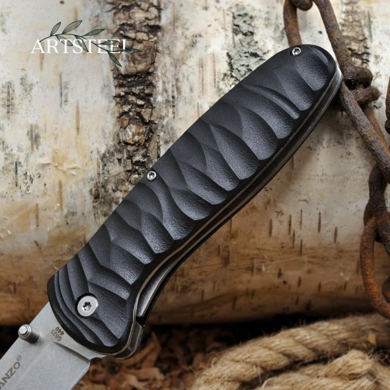 Складной нож Ganzo G6252, сталь 440C, рукоять пластик, резина в интернет-магазине art-steel.ru, фото