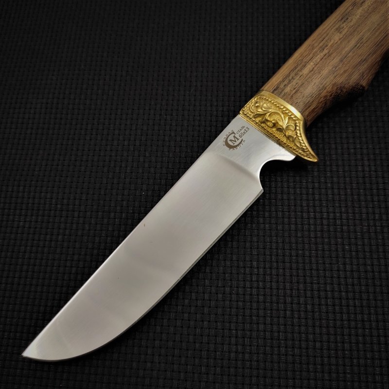 Нож Пластун из стали 65х13, рукоять амазаку, латуннное литьё в интернет-магазине art-steel.ru, фото