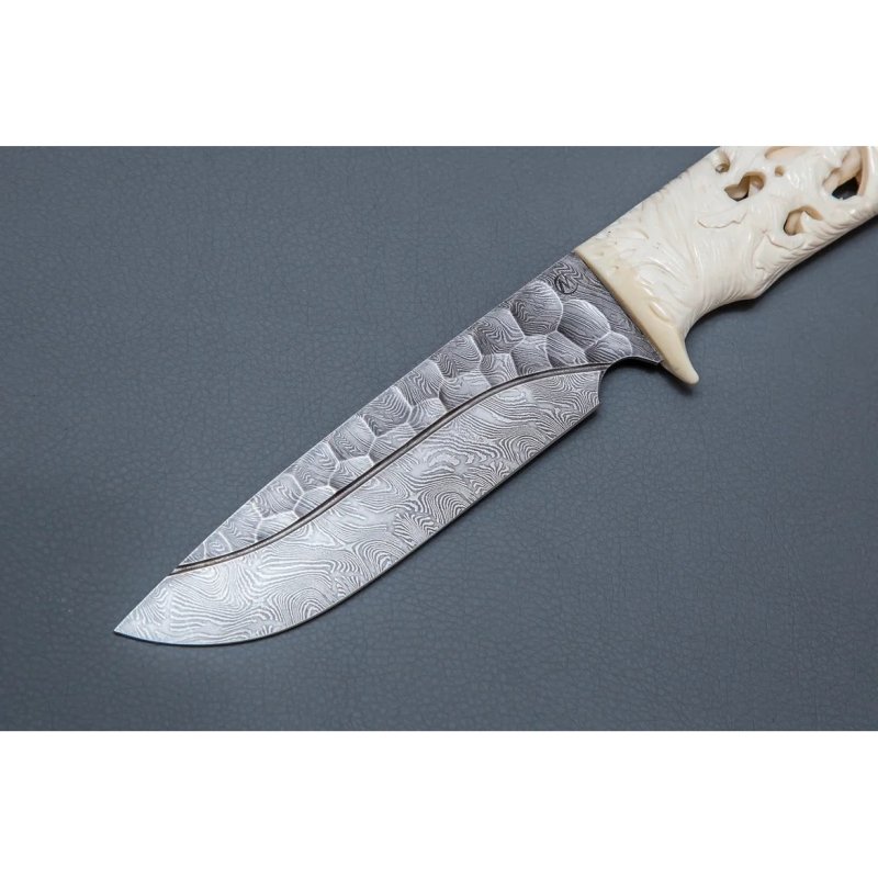 Нож Лорд из дамасской стали, рукоять из кости в интернет-магазине art-steel.ru, фото