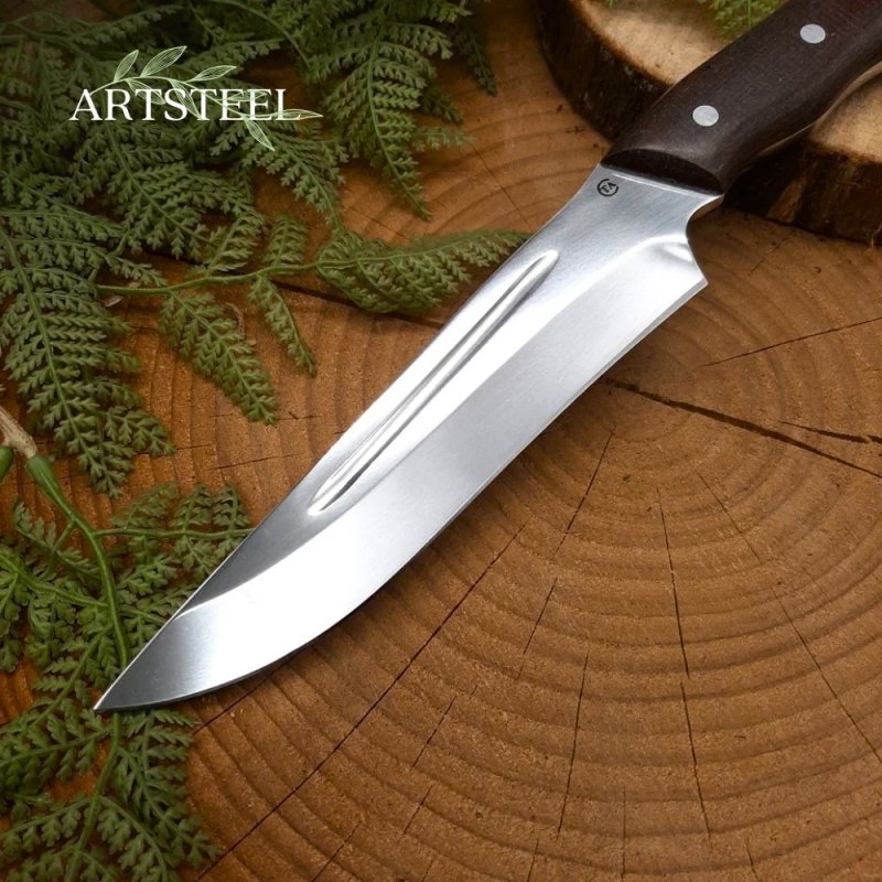 Нож Гарпун-1 из стали 65Х13, рукоять дерево в интернет-магазине art-steel.ru, фото