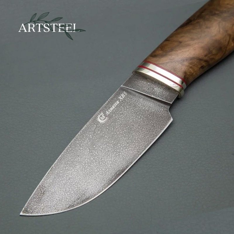 Нож Разделочный из стали ХВ-5, рукоять орех, литье мальхиор в интернет-магазине art-steel.ru, фото