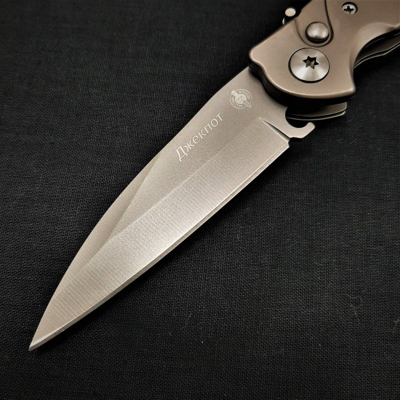 Автоматический складной нож Джекпот, сталь 420, рукоять металл в интернет-магазине art-steel.ru, фото