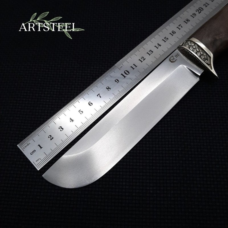 Нож Варяг из стали D2, рукоять ореховый кап в интернет-магазине art-steel.ru, фото