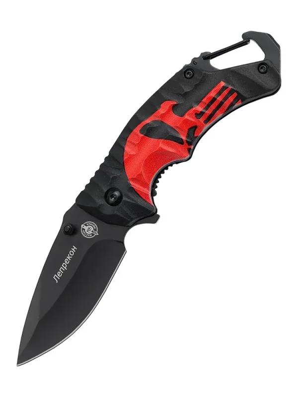 Универсальный складной нож Лепрекон, сталь 5Cr15MoV, рукоять нейлон в интернет-магазине art-steel.ru, фото