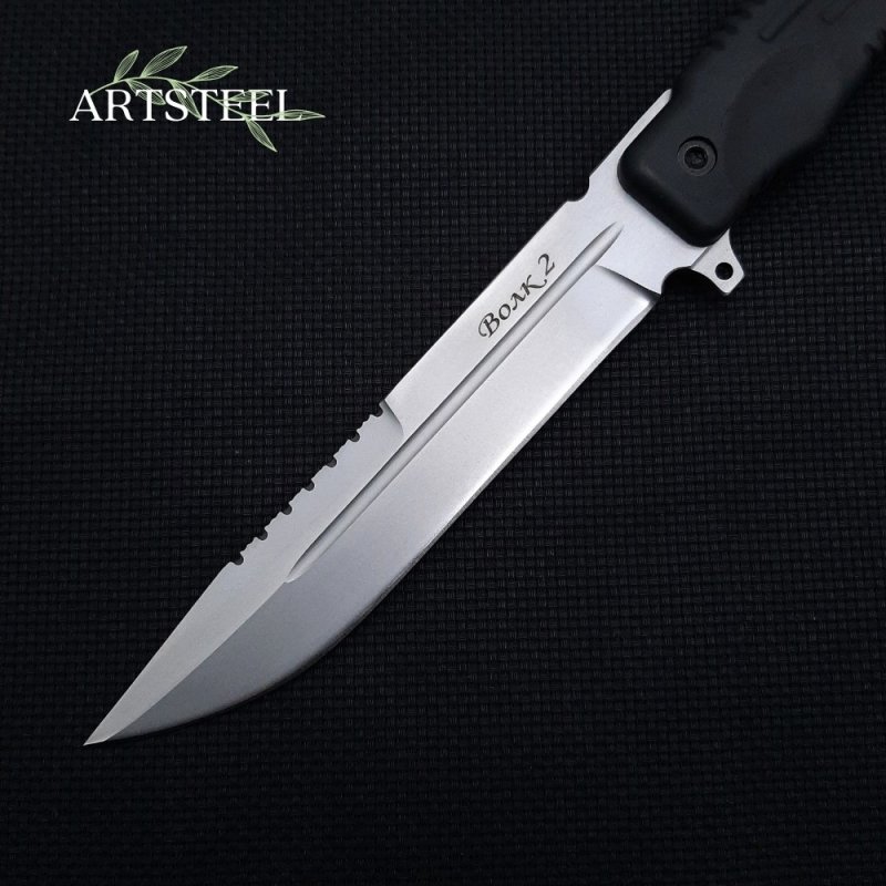 Нож Волк, сталь 65Х13, рукоять эластрон в интернет-магазине art-steel.ru, фото