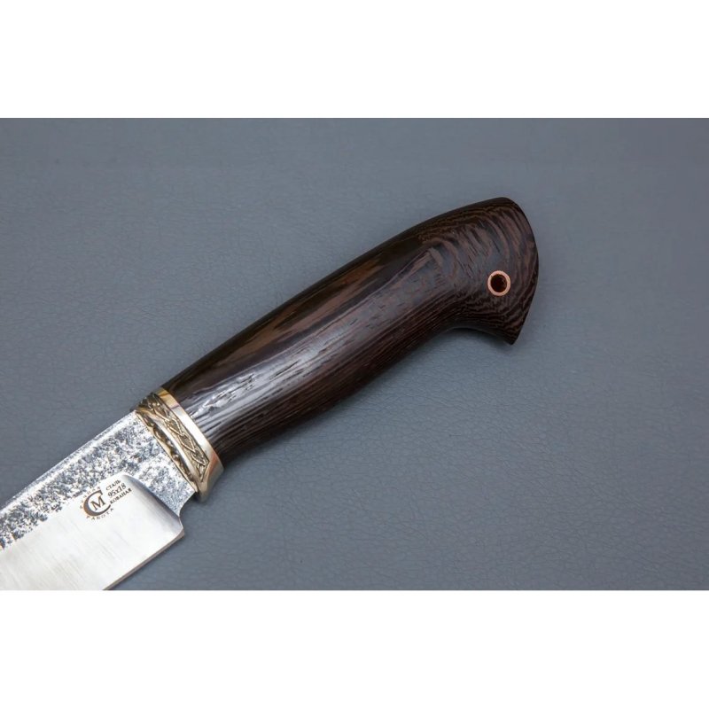 Нож Сокол из стали 95х18, рукоять венге, литьё мельхиор в интернет-магазине art-steel.ru, фото