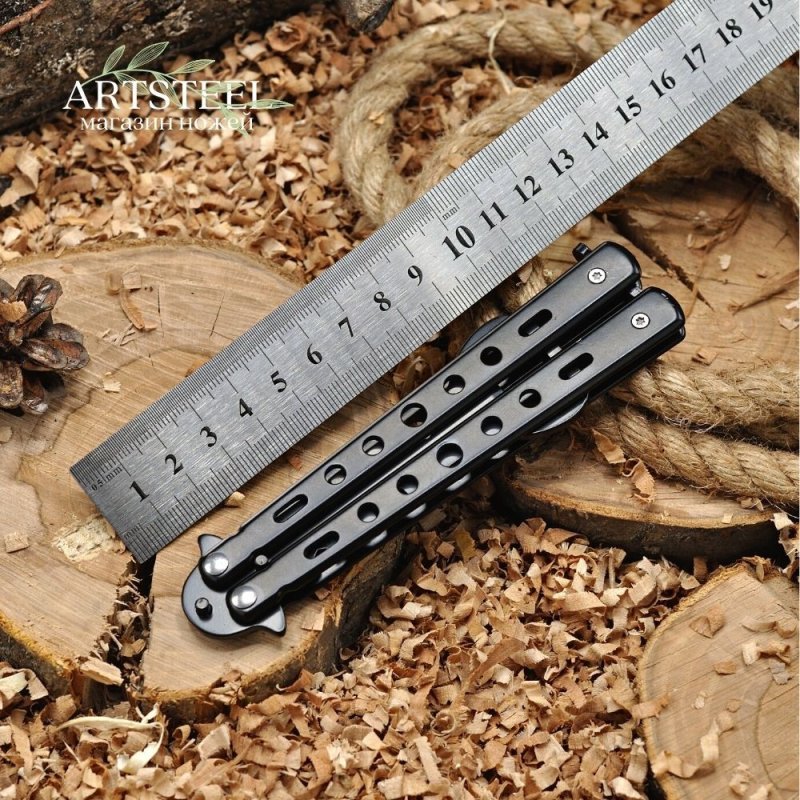 Нож бабочка тренировочный Discoverer в интернет-магазине art-steel.ru, фото