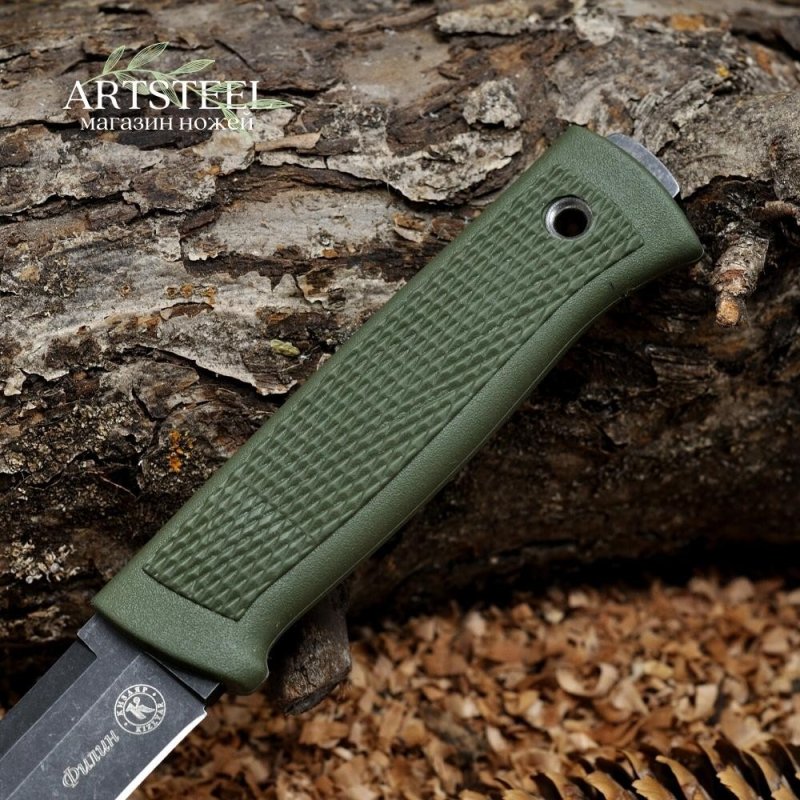 Туристический нож Филин, сталь AUS8, рукоять эластрон в интернет-магазине art-steel.ru, фото