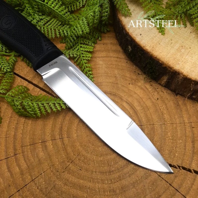 Нож Русич из стали 95Х18, рукоять резина в интернет-магазине art-steel.ru, фото