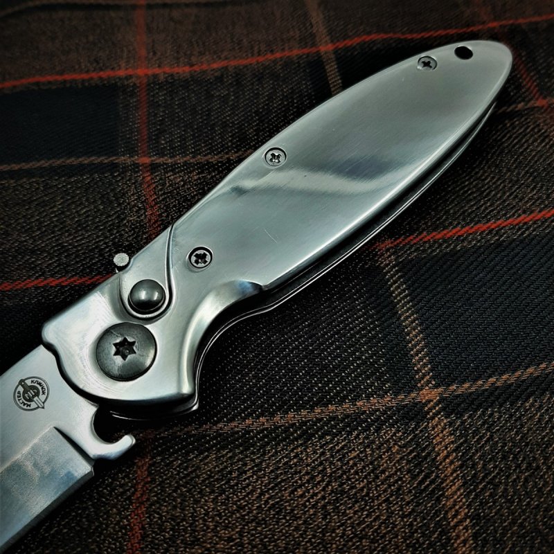 Автоматический складной нож Джекпот, сталь 420, рукоять металл в интернет-магазине art-steel.ru, фото