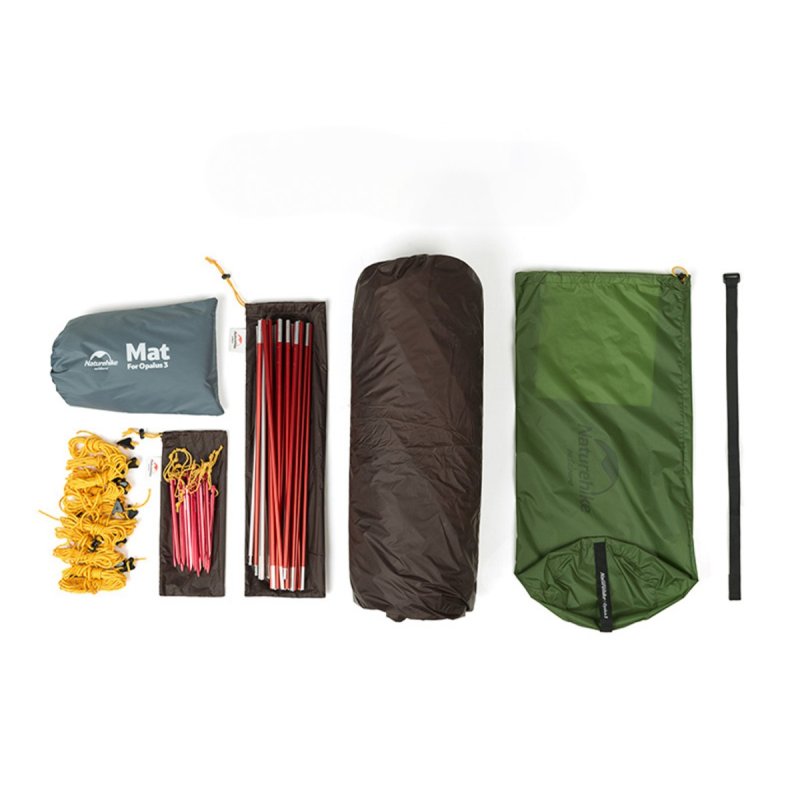 Палатка двухместная Naturehike NH17L001-L, зеленая, 20D в интернет-магазине art-steel.ru, фото