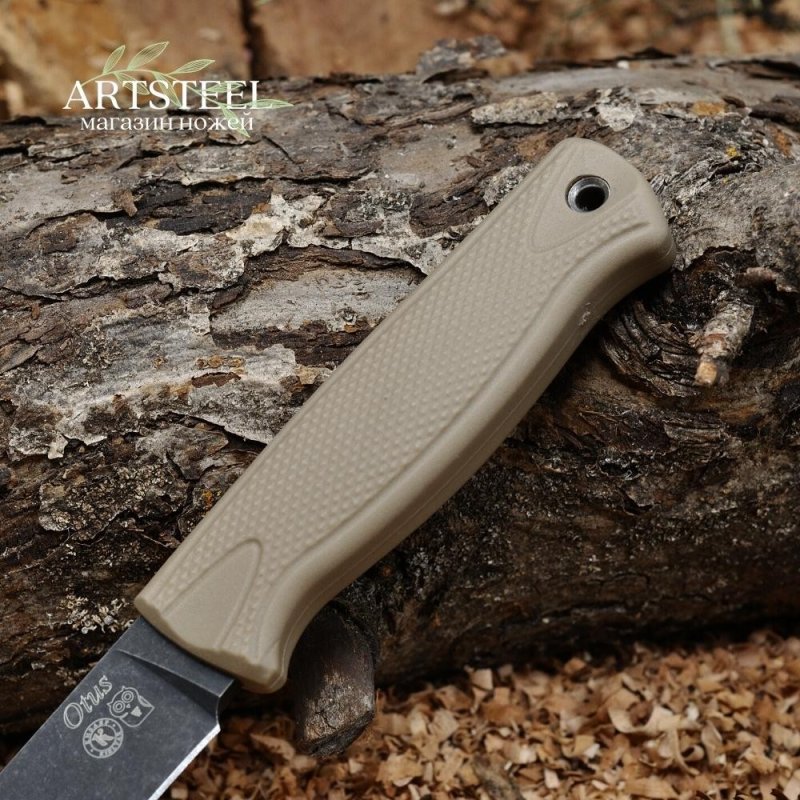 Туристический нож Otus (Отус), сталь AUS8, рукоять эластрон в интернет-магазине art-steel.ru, фото