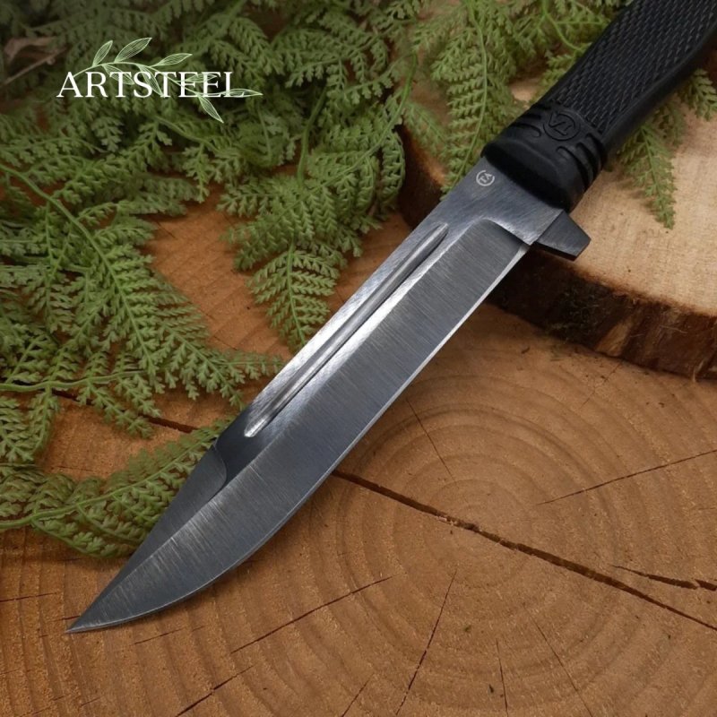 Нож Атаман1 из стали 65Г, рукоять резина в интернет-магазине art-steel.ru, фото