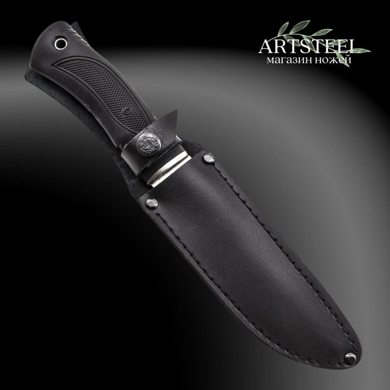 Нож Ворон 2, сталь AUS8, рукоять эластрон в интернет-магазине art-steel.ru, фото