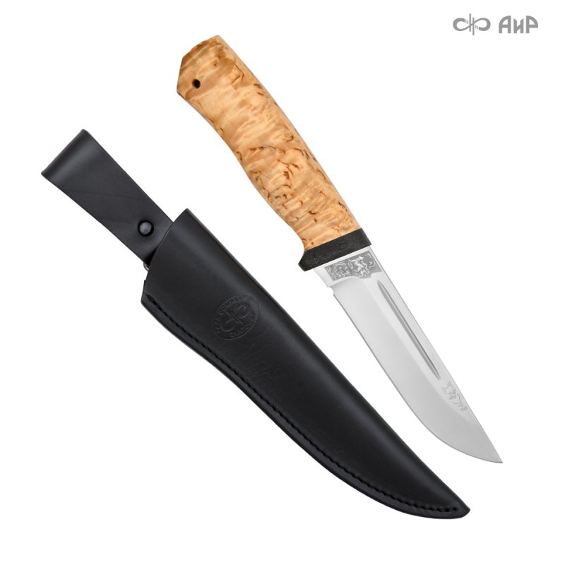 Универсальный нож Бекас, сталь 95Х18, рукоять карельская береза в интернет-магазине art-steel.ru, фото