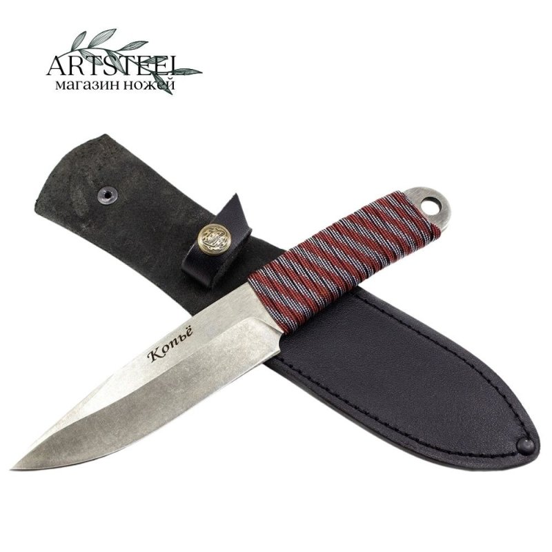 Метательный нож Копье, сталь 40Х13, рукоять паракорд в интернет-магазине art-steel.ru, фото