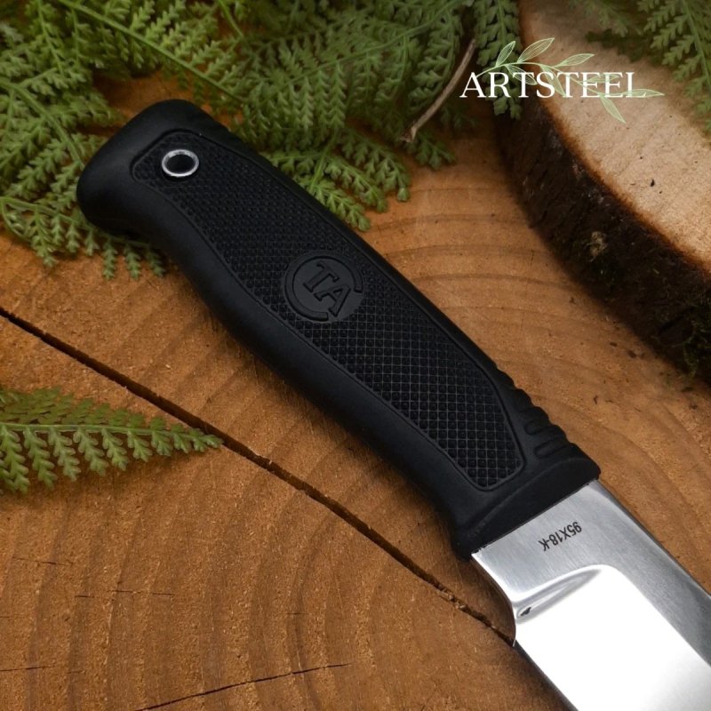 Нож Кубанец из стали 95Х18, рукоять резина в интернет-магазине art-steel.ru, фото